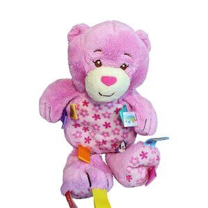 Mary Meyer Taggies 13” Pink Floral Teddy Bear Stuffed Animal Plush Lovey Securit